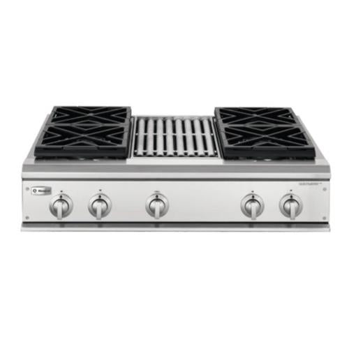 GE ZGU36L4RH3SS Ge Monogram 36" Professional Gas Cooktop With 4 Burners And