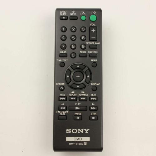 Sony Blu-Ray Player Remote Control - A-1920-793-A