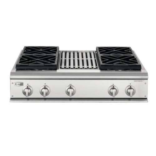 GE ZGU36N4RH2SS Ge Monogram 36" Professional Gas Cooktop With 4 Burners And