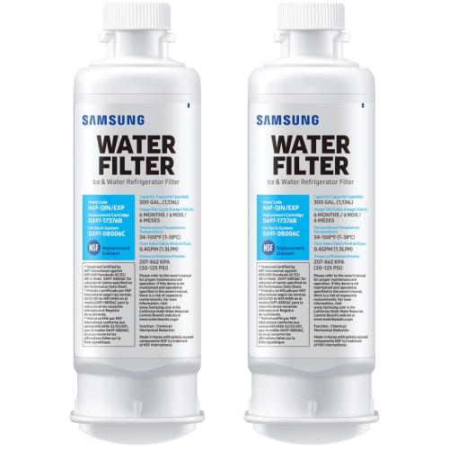 Samsung Water Filter 2 Pack - HAF-QIN-2P/EXP