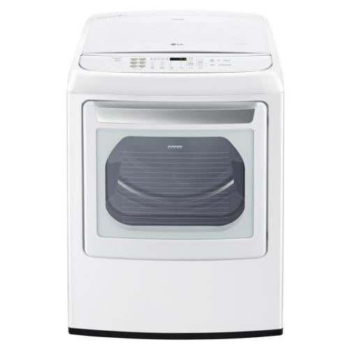 LG DLGY1902WE 27 Inch Gas Dryer with EasyLoad™ Door, Steam, Wi-Fi Connectivity, Wrinkle Care, Sensor Dry, 12 Drying Cycles, Speed Dry, 7.3 cu. ft. Capacity and ENERGY STAR®: White