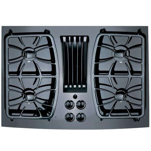 GE PGP989DN1BB Ge Profile Series 30" Built-In Gas Downdraft Cooktop