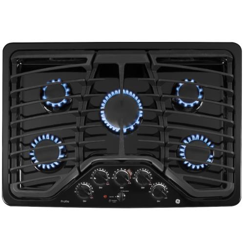 GE PGP953DET1WW Ge Profile Series 30" Built-In Gas Cooktop