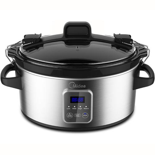 Midea MSC176TGDIP Locking Lid Slow Cooker 6-Quart