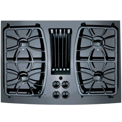 GE JGP989BK1BB Ge Profile 30" Built-In Gas Downdraft Cooktop