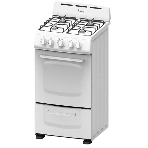 Avanti GRO20P0W 20-Inch Freestanding Gas Range