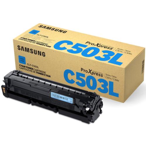 Samsung CLTC503L/XAA High Yield Cyan Toner For Sl-c3010 & Sl-c3060