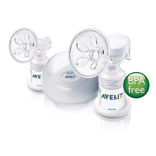 Avent SCF314/00 Avent Twin Electronic Breast Pump Includes 2X 4Oz Bottle