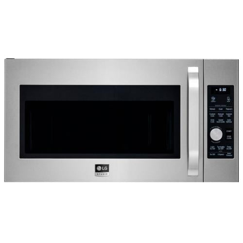 LG LSMC3086ST 1.7 cu. ft. Over-the-Range Convection Microwave Oven with Convection, Sensor Cook, Auto Defrost, 1,500 Watts, 300 CFM Venting System and Circular Wire Rack: Stainless Steel