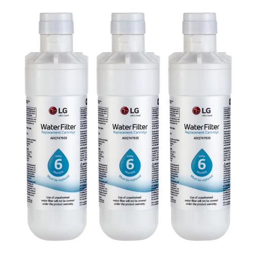 LG Lt1000P Water Filter 3 Pack - ADQ75795105